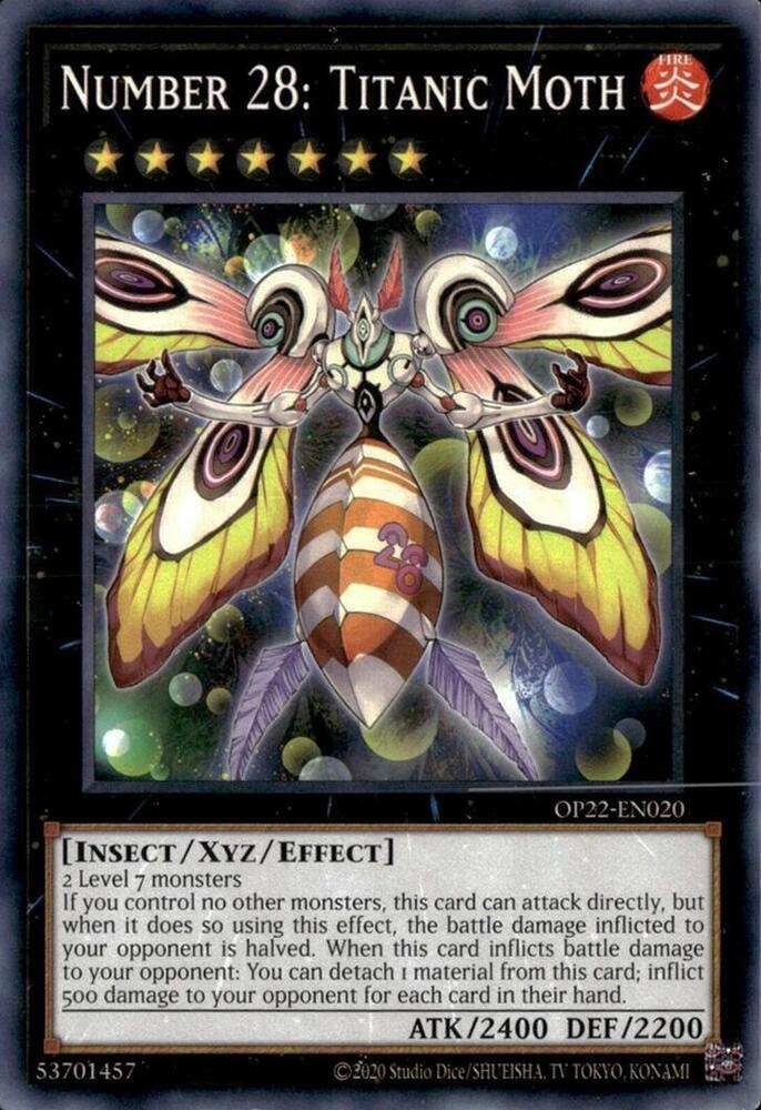 Number 28: Titanic Moth card image