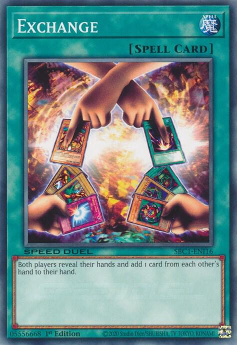 Exchange card image