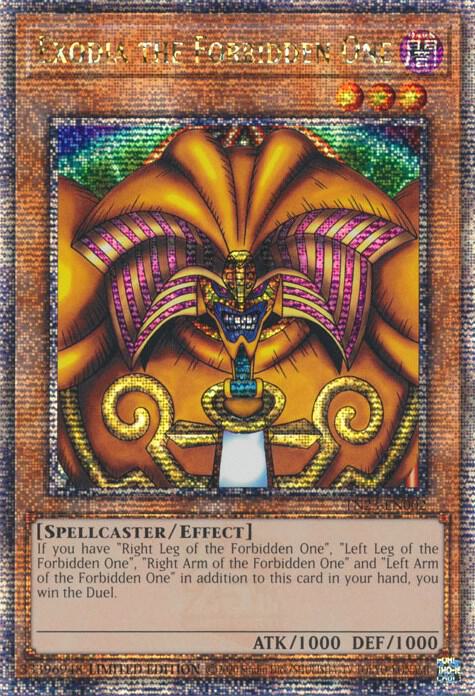 Exodia the Forbidden One (Quarter Century Secret Rare) card image