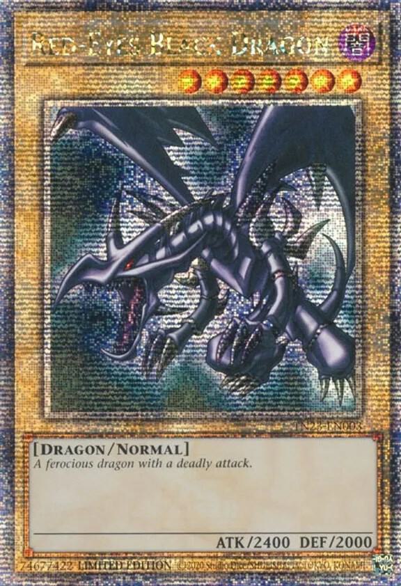 Red-Eyes Black Dragon (Quarter Century Secret Rare) card image