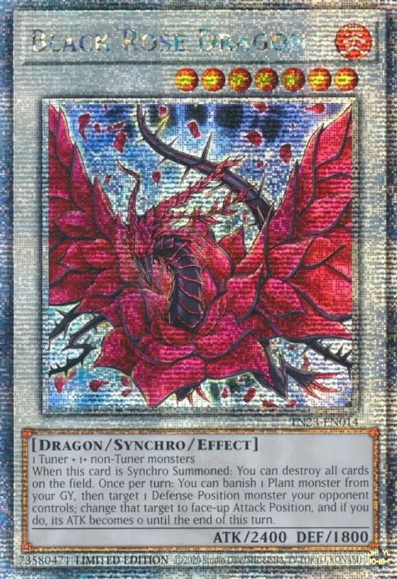 Black Rose Dragon (Quarter Century Secret Rare) card image