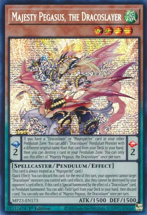 Majesty Pegasus, the Dracoslayer card image