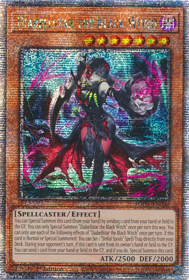 Diabellstar the Black Witch (Quarter Century Secret Rare) card image