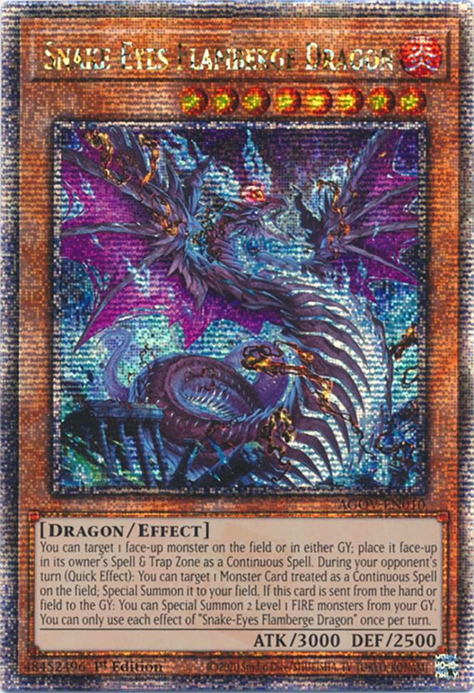 Snake-Eyes Flamberge Dragon (Quarter Century Secret Rare) card image