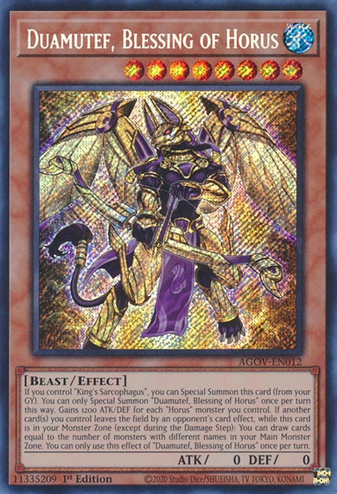 Duamutef, Blessing of Horus card image