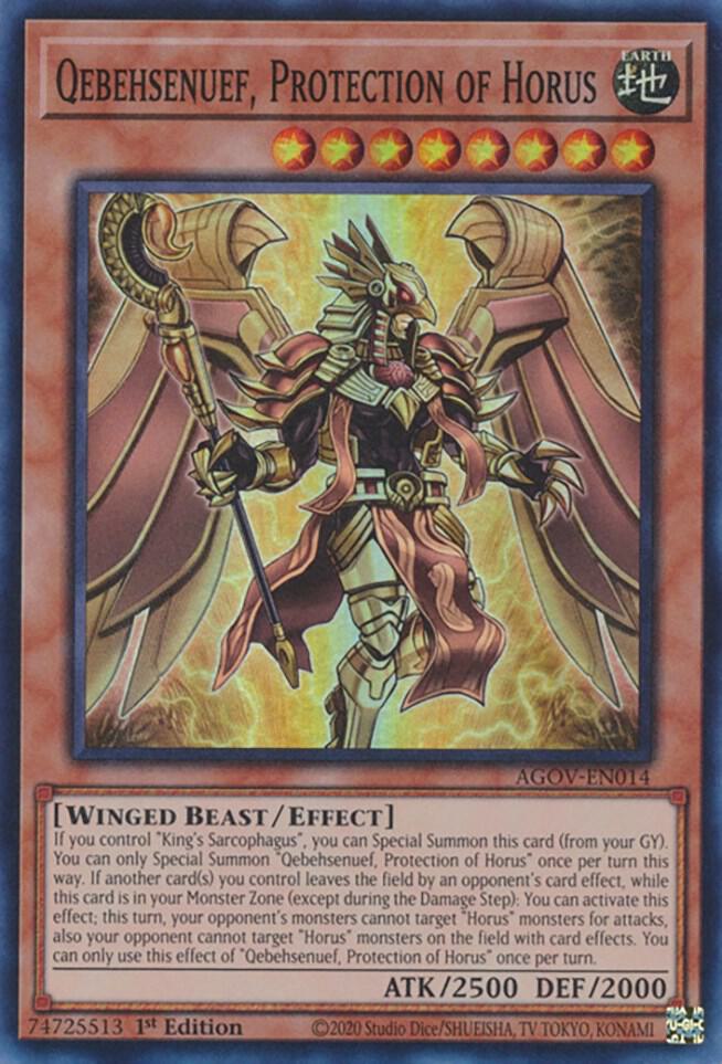 Qebehsenuef, Protection of Horus card image
