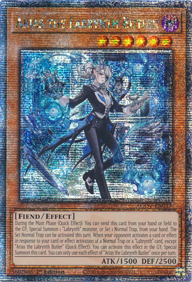 Arias the Labrynth Butler (Quarter Century Secret Rare) card image