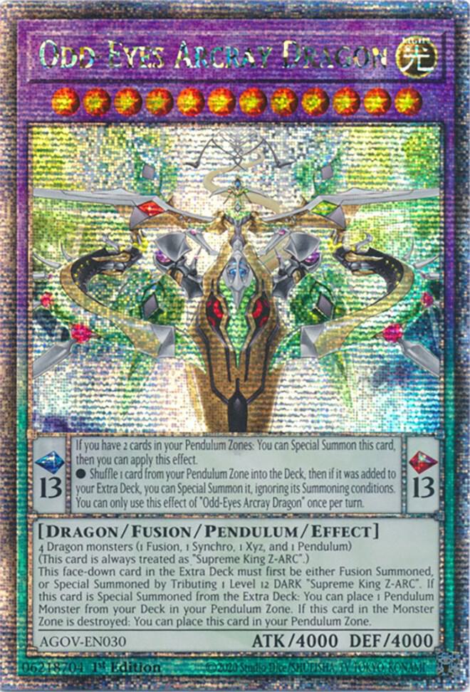 Odd-Eyes Arcray Dragon (Quarter Century Secret Rare) card image