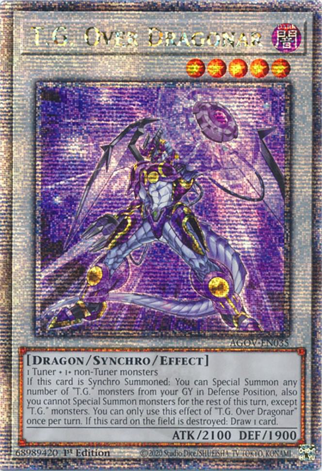 T.G. Over Dragonar (Quarter Century Secret Rare) card image