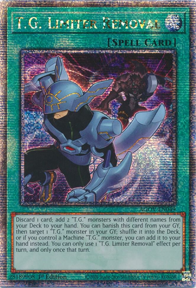 T.G. Limiter Removal (Quarter Century Secret Rare) card image