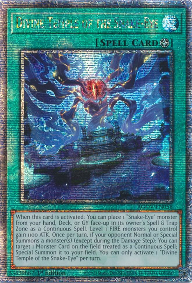 Divine Temple of the Snake-Eye (Quarter Century Secret Rare) card image