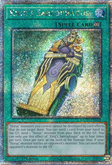King's Sarcophagus (Quarter Century Secret Rare) card image