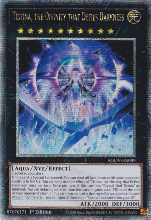 Tistina, the Divinity that Defies Darkness (Quarter Century Secret Rare) card image