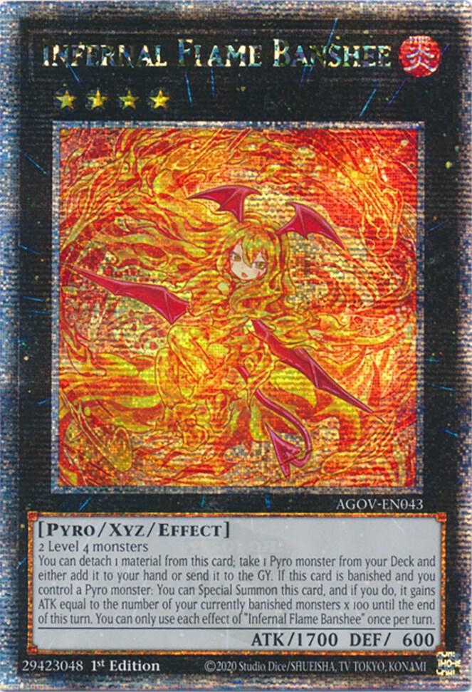 Infernal Flame Banshee (Quarter Century Secret Rare) card image