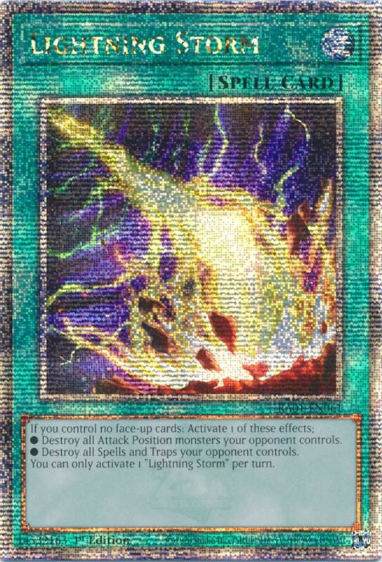 Lightning Storm (Quarter Century Secret Rare) card image
