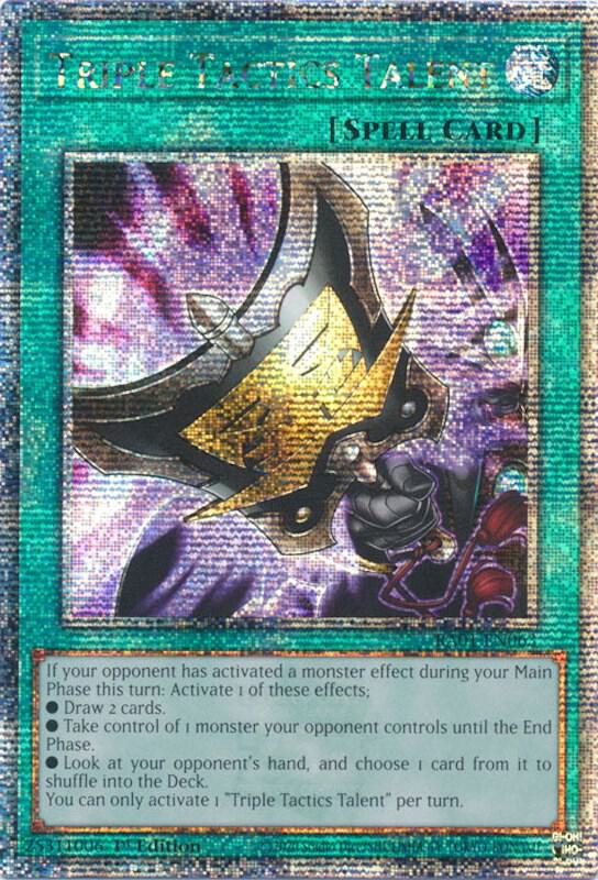 Triple Tactics Talent (Quarter Century Secret Rare) card image