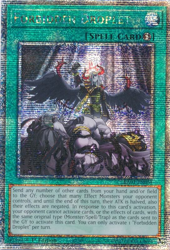 Forbidden Droplet (Quarter Century Secret Rare) card image