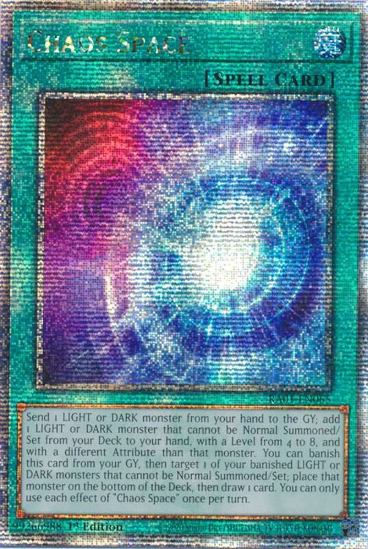 Chaos Space (Quarter Century Secret Rare) card image