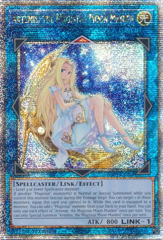 Artemis, the Magistus Moon Maiden (Quarter Century Secret Rare) card image