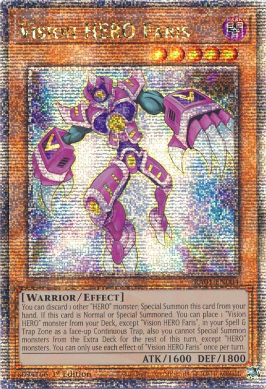 Vision HERO Faris (Quarter Century Secret Rare) card image