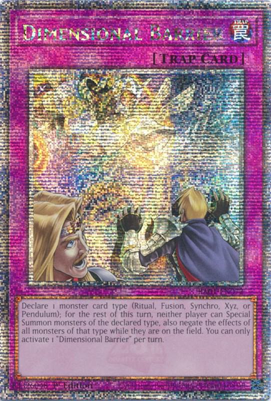 Dimensional Barrier (Quarter Century Secret Rare) card image