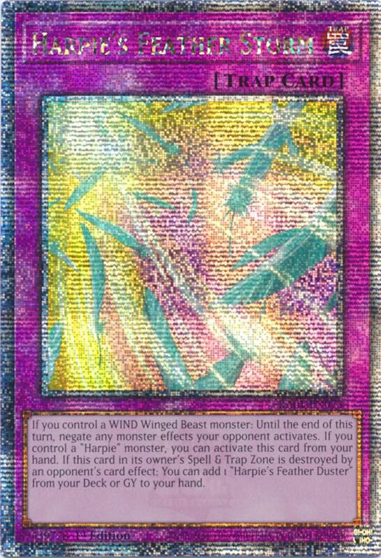 Harpie's Feather Storm (Quarter Century Secret Rare) card image
