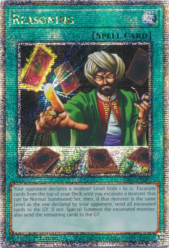 Reasoning (Quarter Century Secret Rare) card image