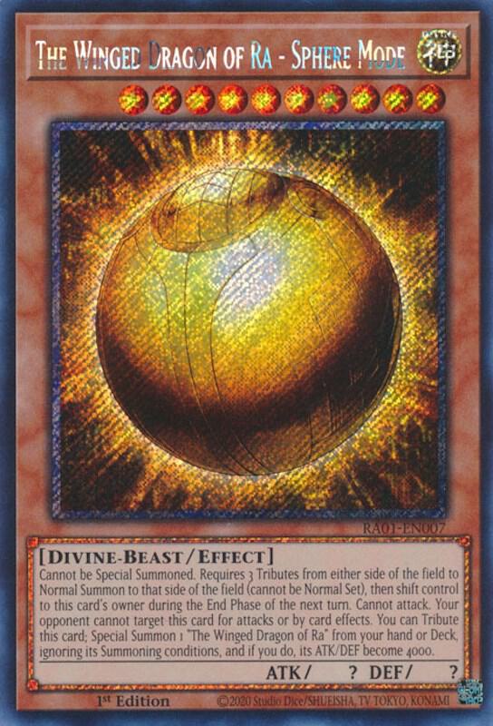 The Winged Dragon of Ra - Sphere Mode (Platinum Secret Rare) card image