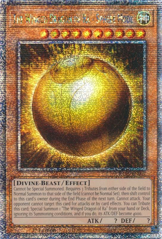 The Winged Dragon of Ra - Sphere Mode (Quarter Century Secret Rare) card image