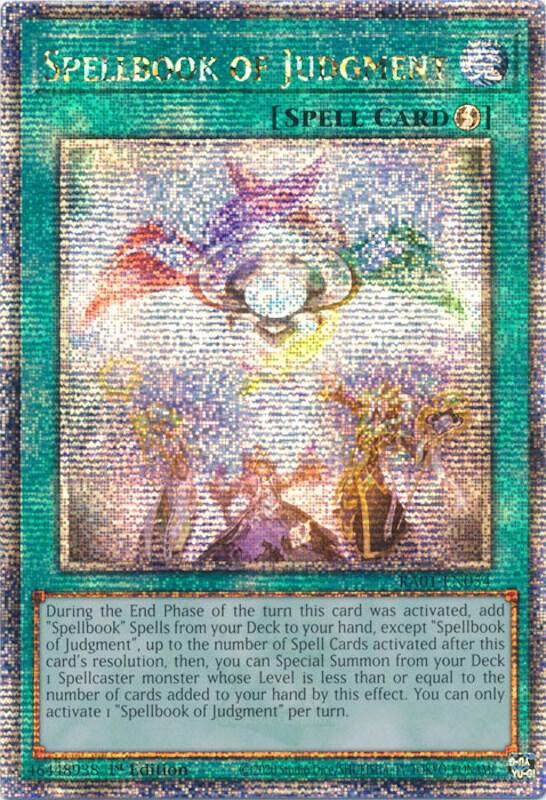 Spellbook of Judgment (Quarter Century Secret Rare) card image