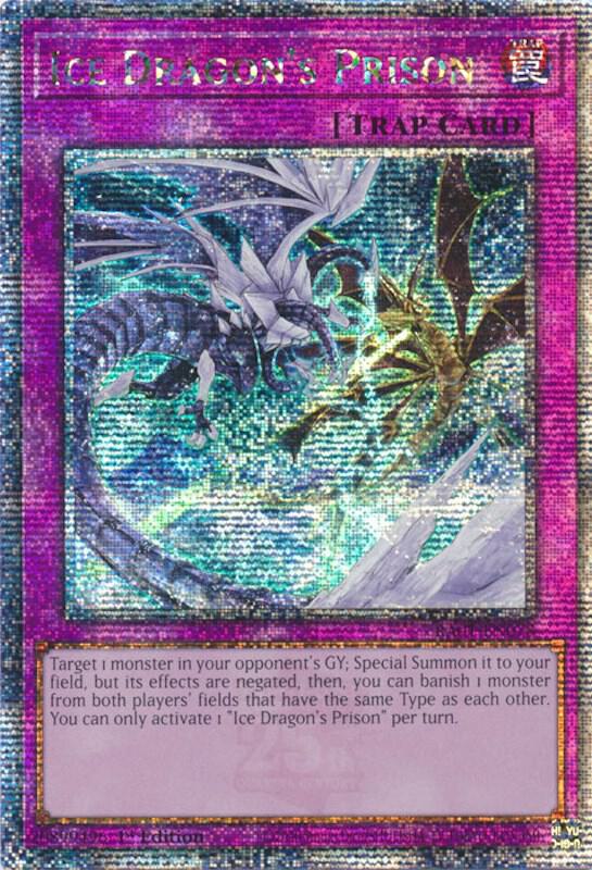 Ice Dragon's Prison (Quarter Century Secret Rare) card image