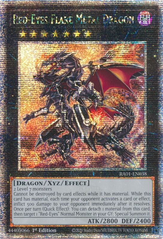 Red-Eyes Flare Metal Dragon (Quarter Century Secret Rare) card image