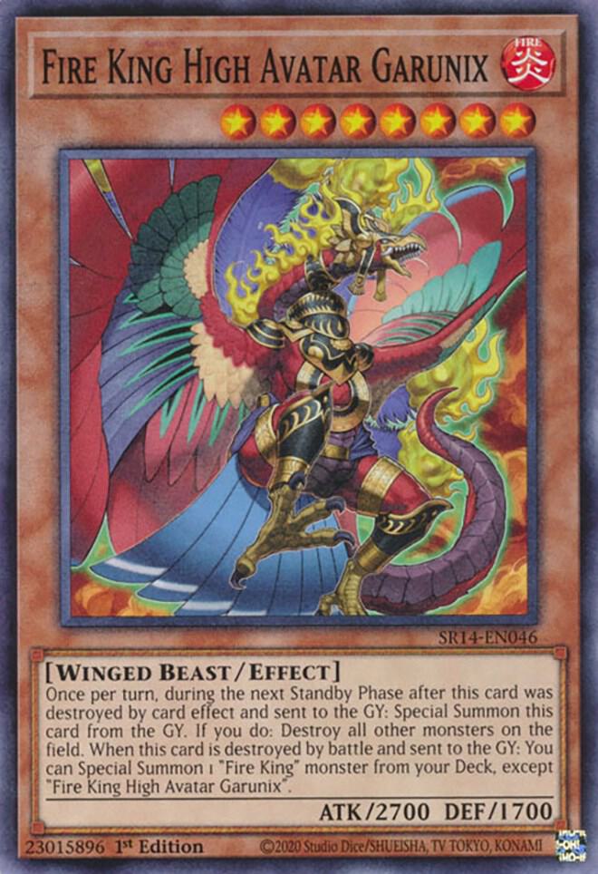 Fire King High Avatar Garunix card image