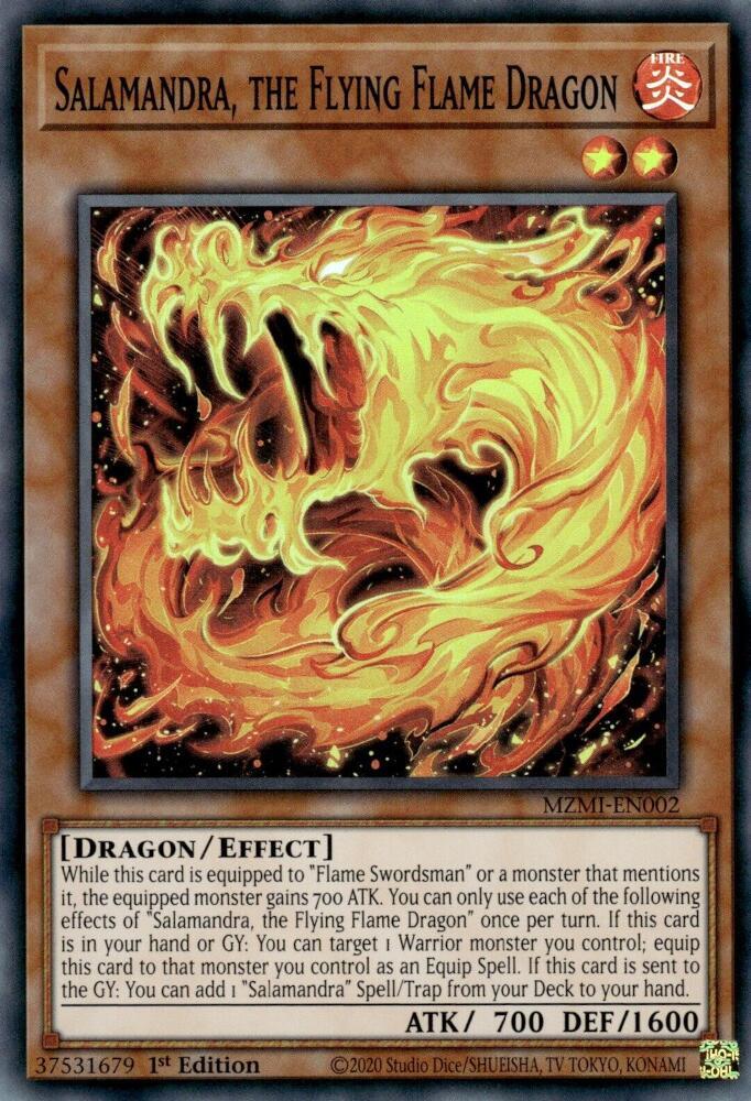 Salamandra, the Flying Flame Dragon card image