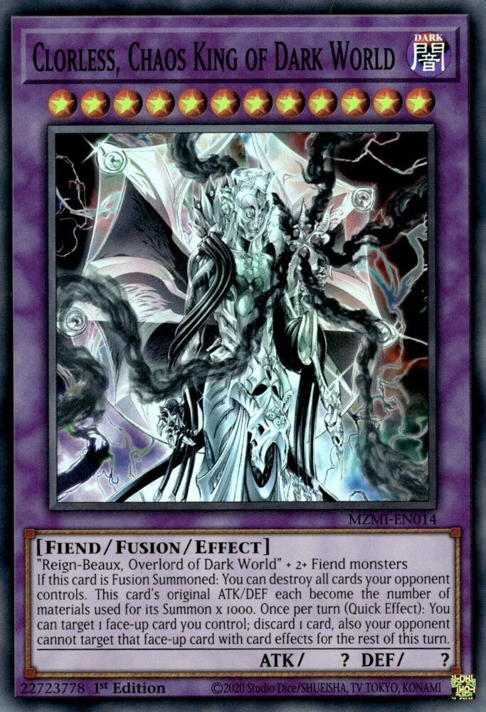 Clorless, Chaos King of Dark World card image