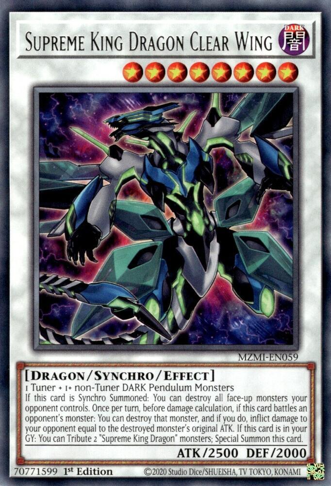 Supreme King Dragon Clear Wing card image