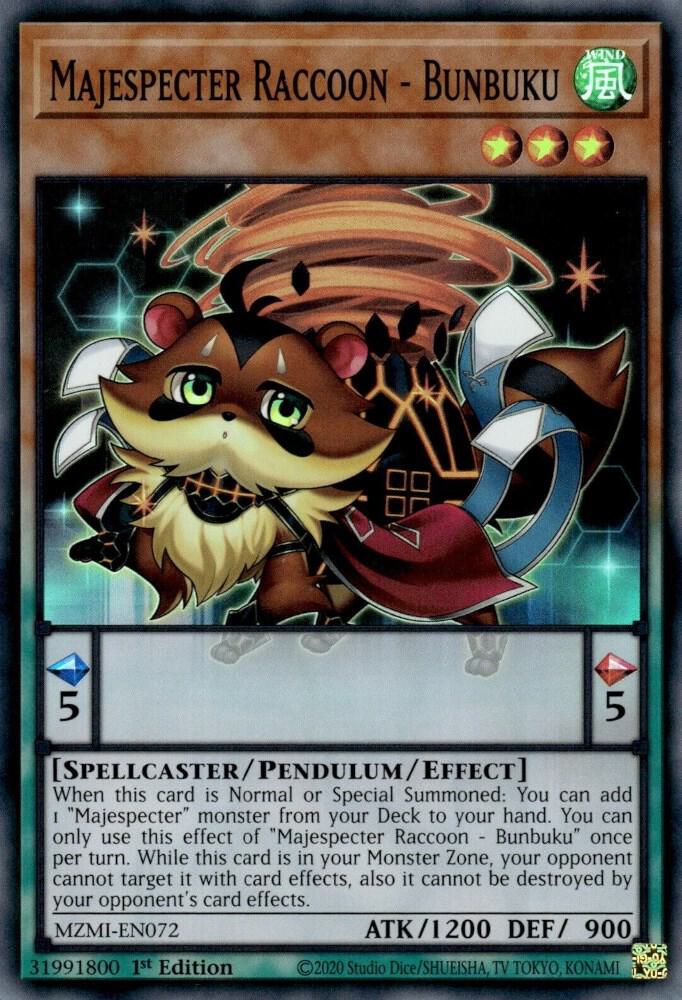 Majespecter Raccoon - Bunbuku card image