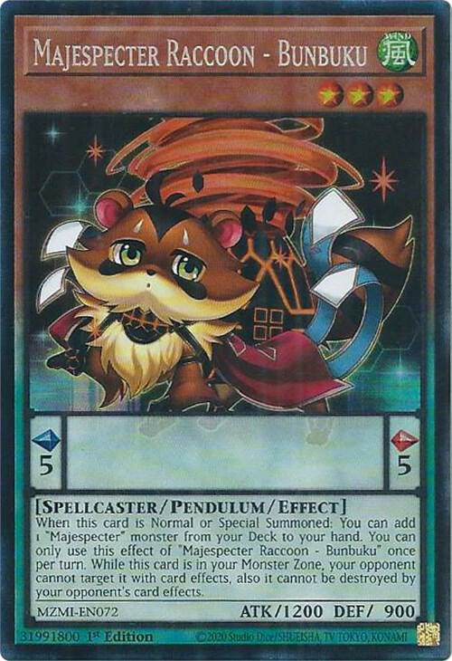 Majespecter Raccoon - Bunbuku (CR) card image