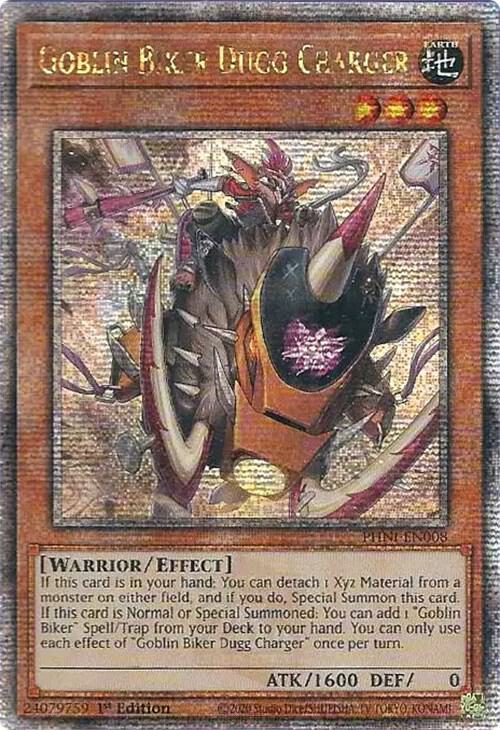 Goblin Biker Dugg Charger (Quarter Century Secret Rare) card image