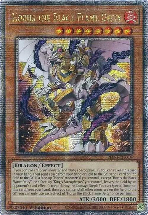 Horus the Black Flame Deity (Quarter Century Secret Rare) card image