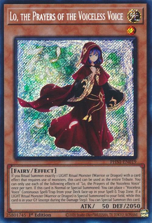 Lo, the Prayers of the Voiceless Voice card image