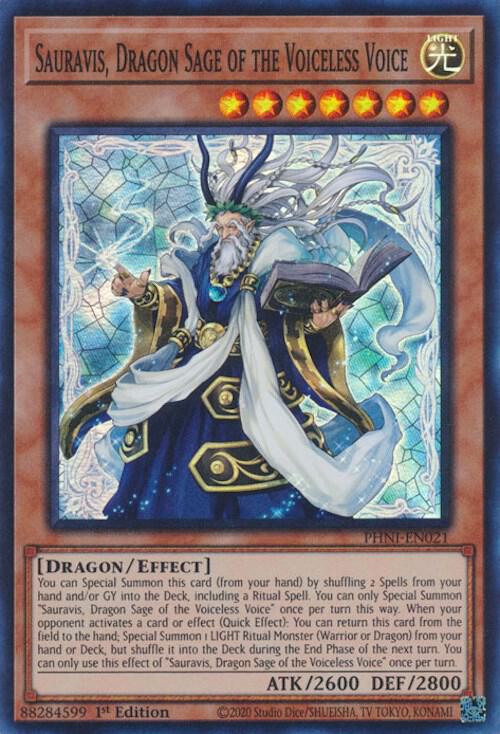 Sauravis, Dragon Sage of the Voiceless Voice card image