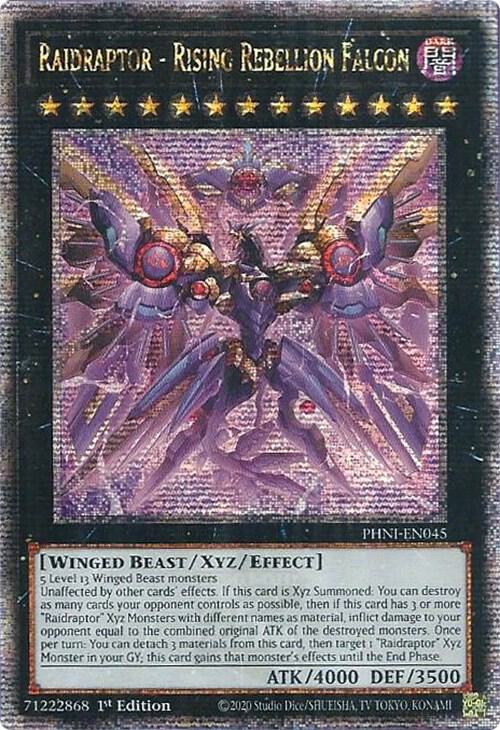 Raidraptor - Rising Rebellion Falcon (Quarter Century Secret Rare) card image