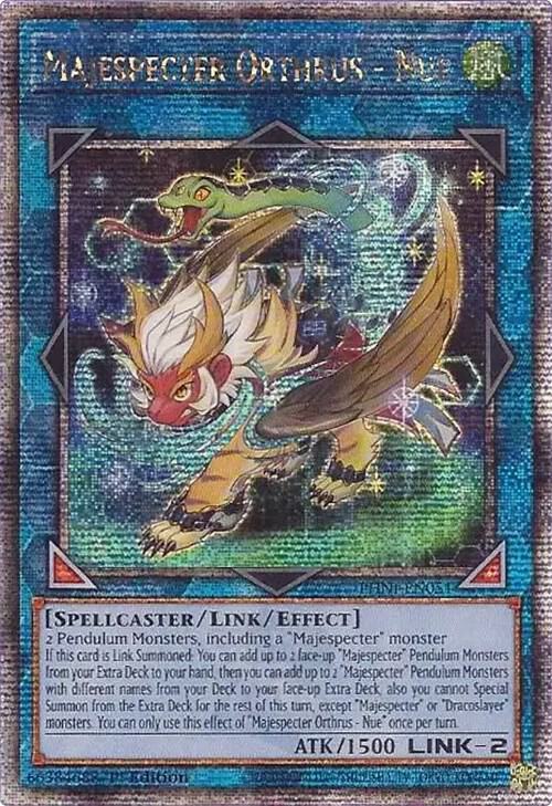 Majespecter Orthrus - Nue (Quarter Century Secret Rare) card image