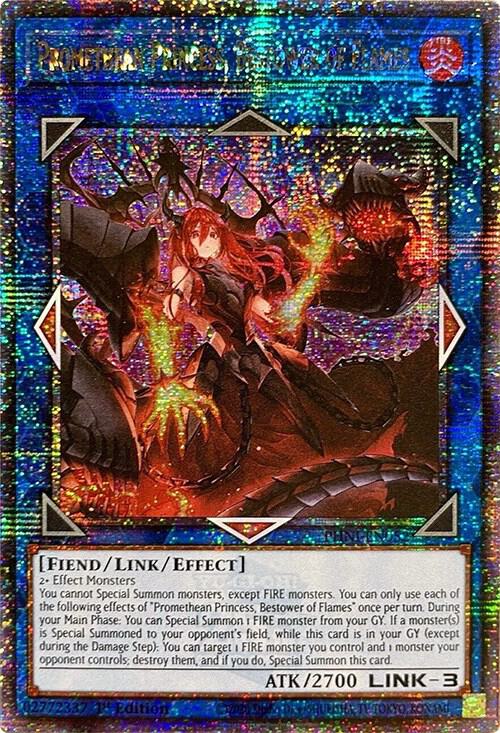 Promethean Princess, Bestower of Flames (Quarter Century Secret Rare) card image