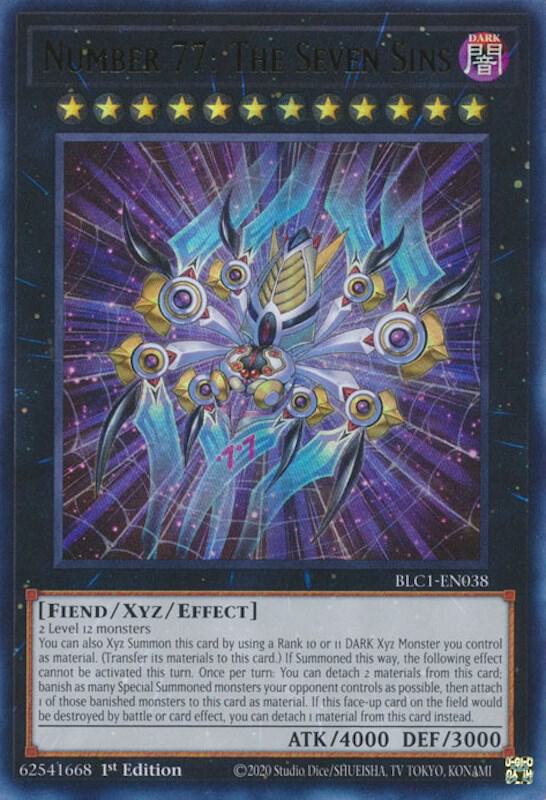 Number 77: The Seven Sins card image