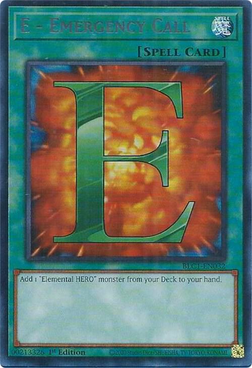 E - Emergency Call (Silver) card image