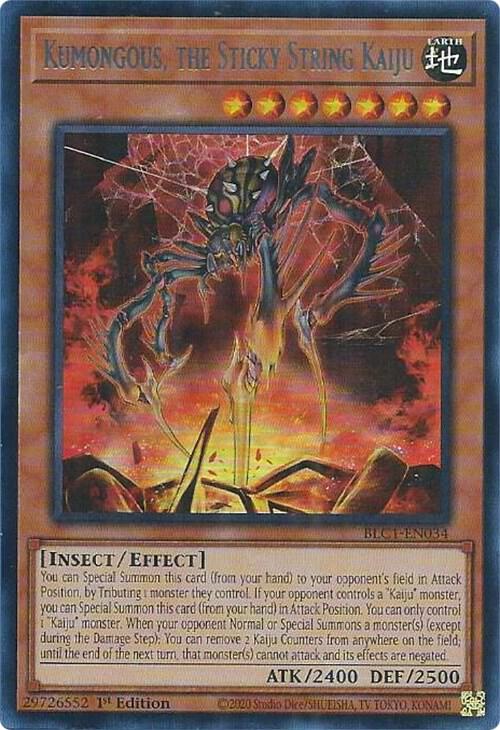 Kumongous, the Sticky String Kaiju (Silver) card image