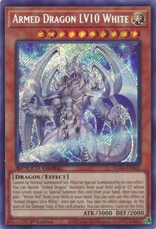 Armed Dragon LV10 White (Secret Rare) card image