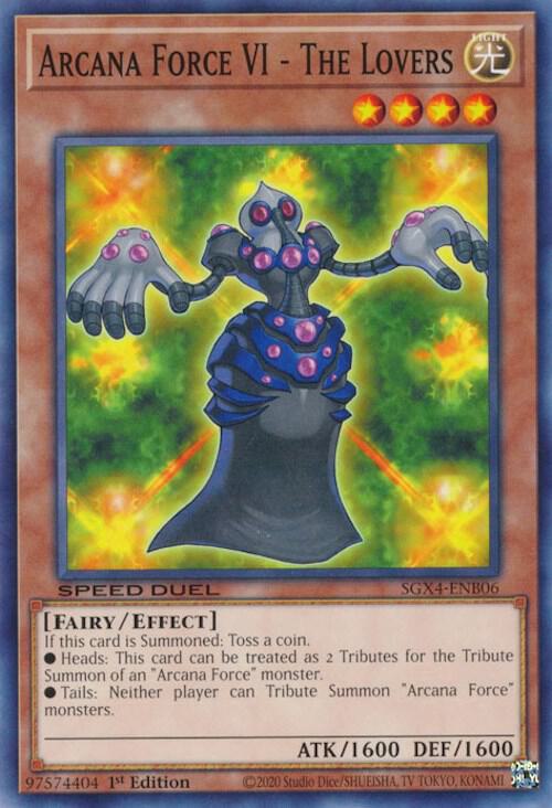 Arcana Force VI - The Lovers card image